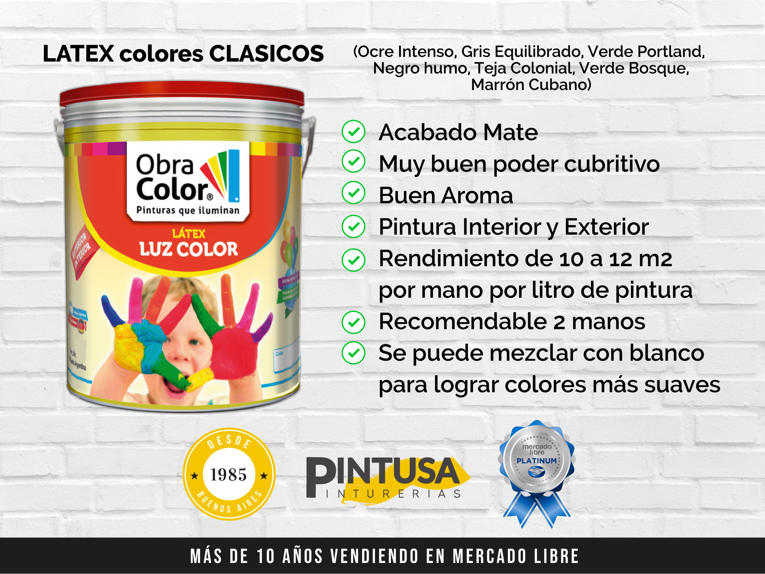 Latex Lavable Color Gris Equilibrado - Imagen 5