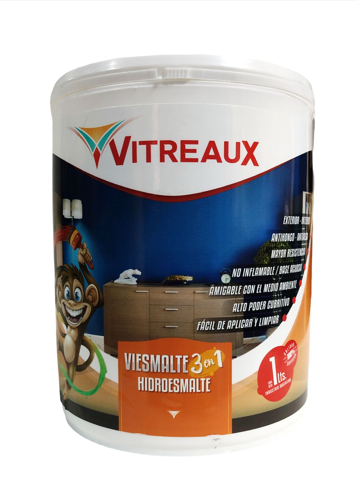 Hidroesmalte al agua Vitreaux 3en1 1 Litro