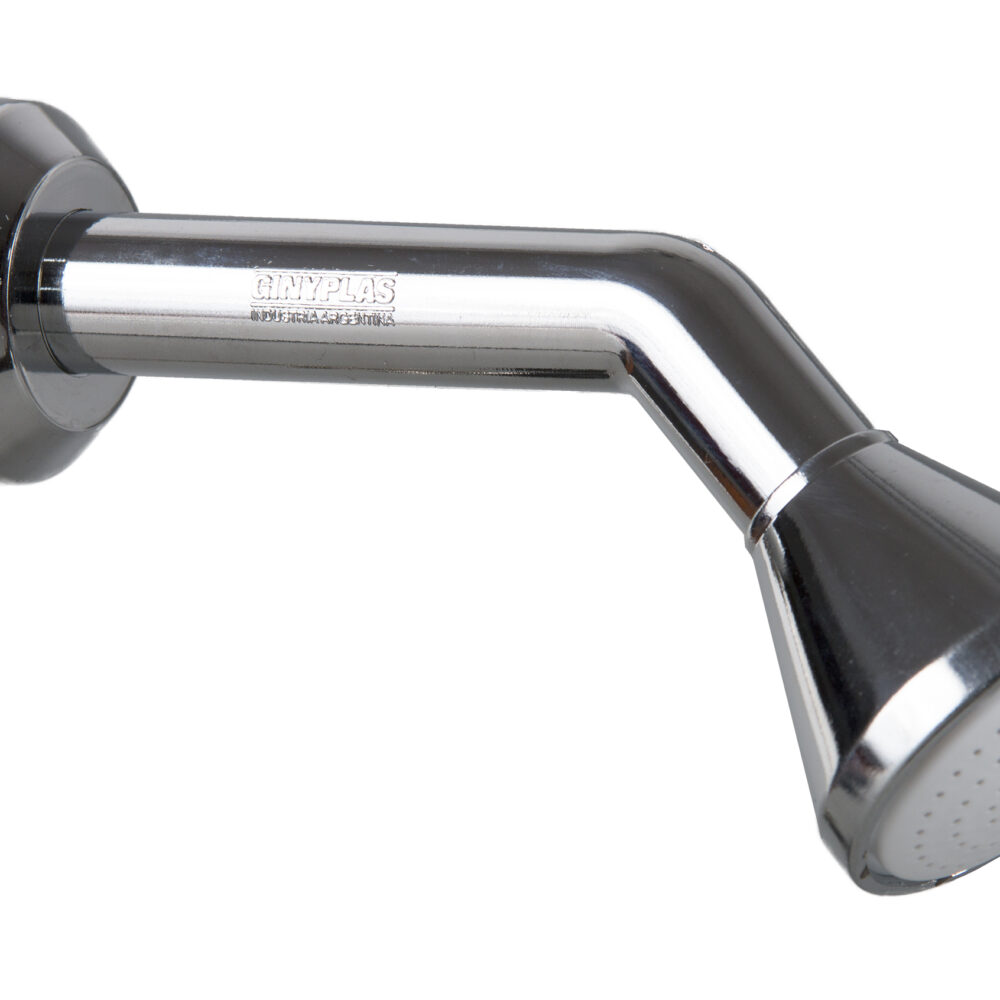 Ducha Cromada Abs Anticalcarea Movil Ginyplas Acabado Cromado Color Gris