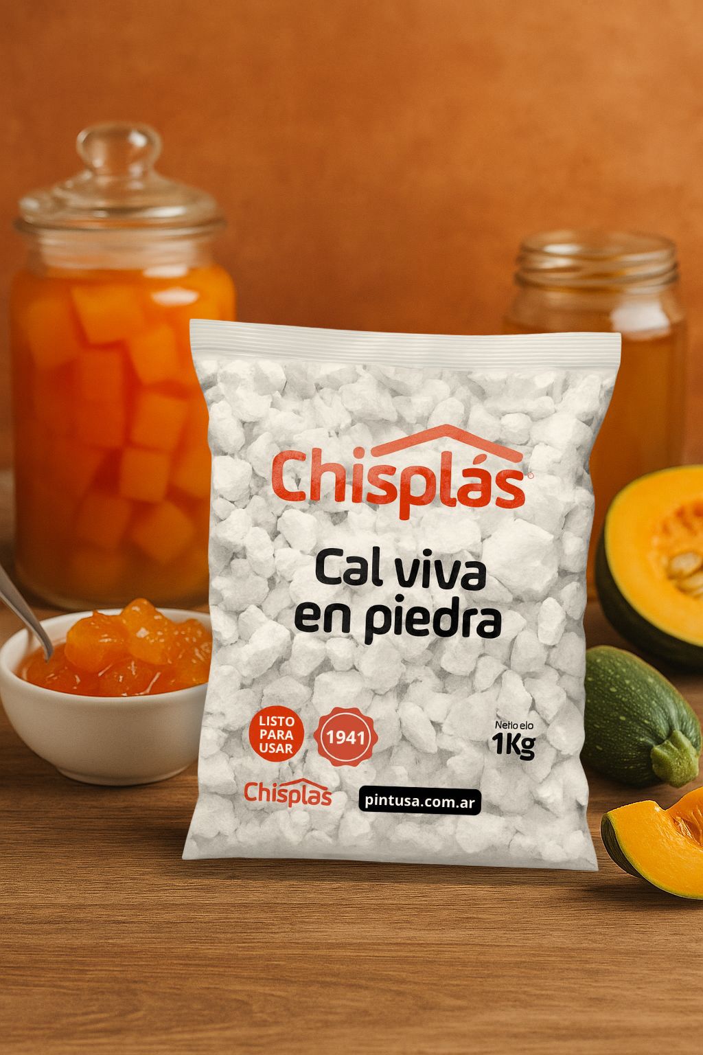 Cal viva en Piedra Chisplas